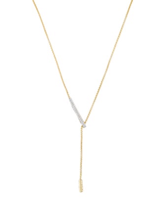 I. Reiss 14K Diamond Lavalier Slider Necklace