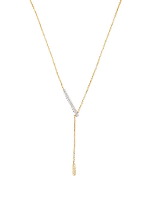 I. Reiss 14K Diamond Lavalier Slider Necklace