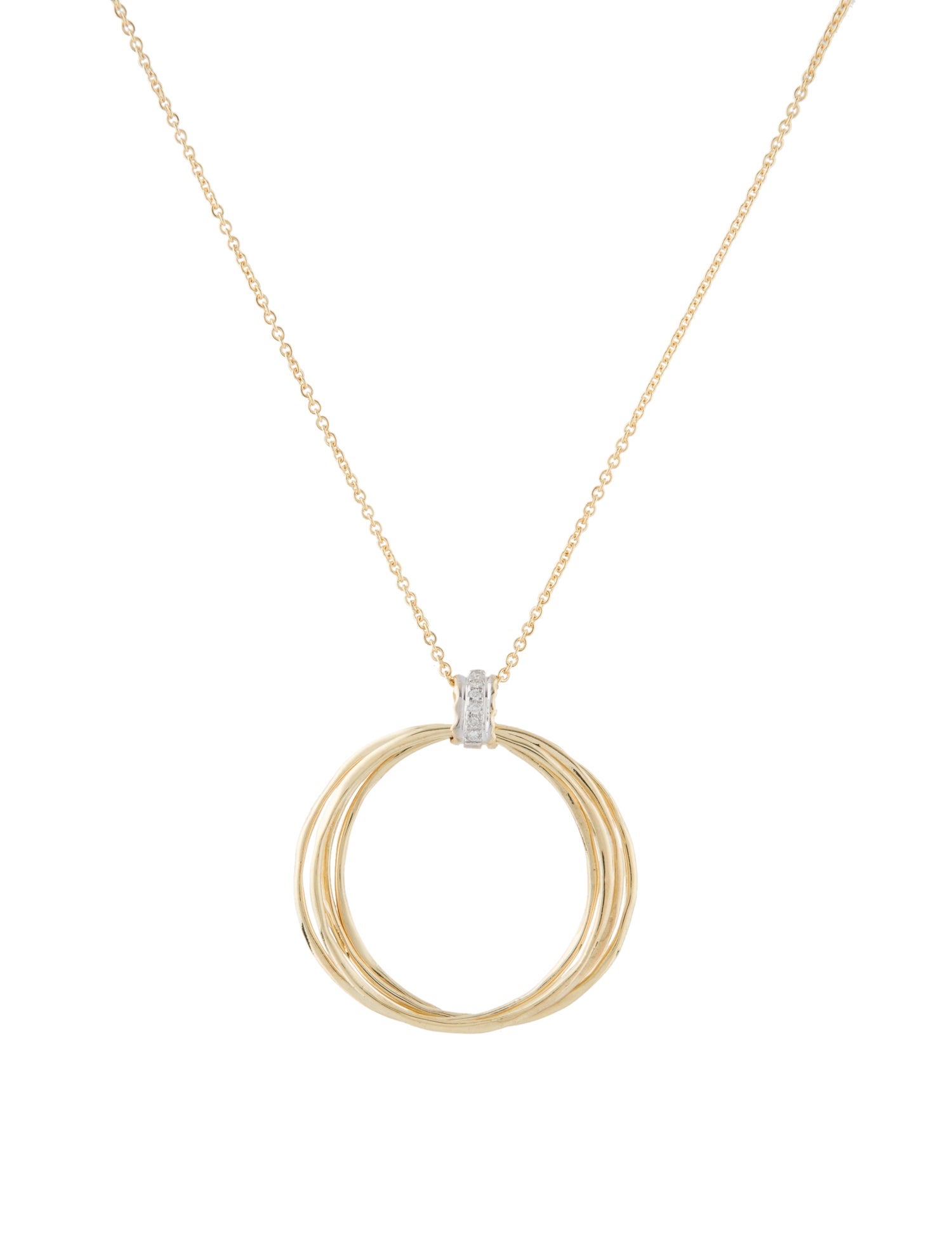 I. Reiss 14K Diamond Pendant Necklace