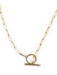 I. Reiss 14K Diamond Open Link Toggle Necklace