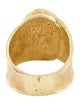 I. Reiss 14K Diamond Button Cuff Ring