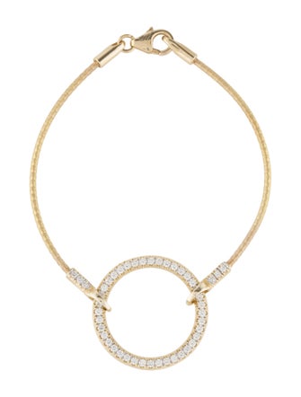 I. Reiss 14K Diamond Circle Station Bracelet