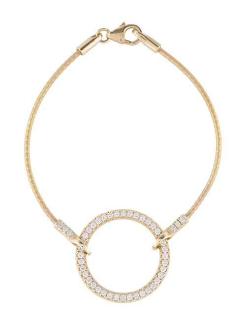 I. Reiss 14K Diamond Circle Station Bracelet