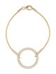 I. Reiss 14K Diamond Circle Station Bracelet