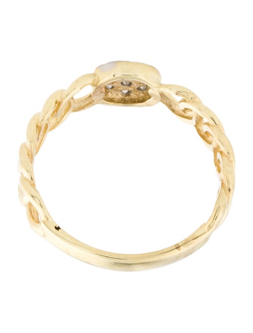 I. Reiss 14K Diamond Open Link Band