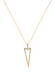 I. Reiss 14K Diamond Open Triangle Pendant Necklace