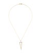 I. Reiss 14K Diamond Open Triangle Pendant Necklace