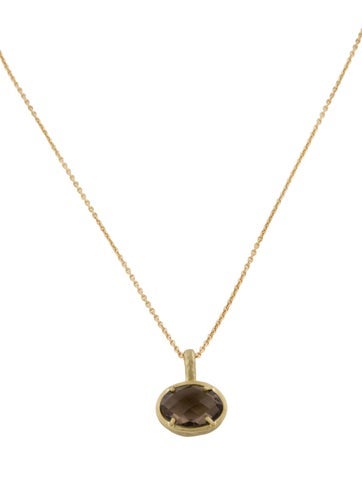 I. Reiss Pendant Necklace Smoky Quartz