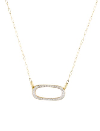 I. Reiss 14K Diamond Open East-to-West Eclipse Cocoon Necklace