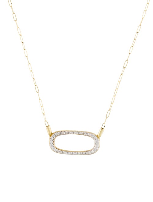 I. Reiss 14K Diamond Open East-to-West Eclipse Cocoon Necklace