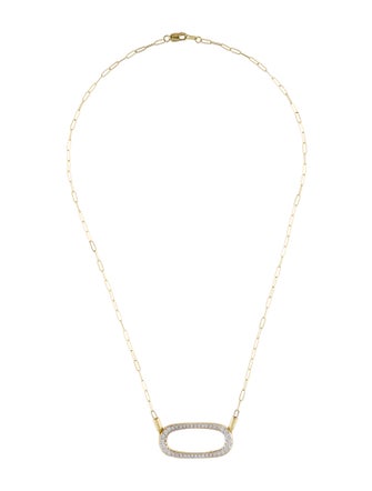I. Reiss 14K Diamond Open East-to-West Eclipse Cocoon Necklace