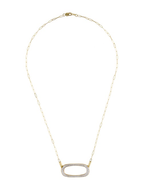I. Reiss 14K Diamond Open East-to-West Eclipse Cocoon Necklace
