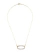 I. Reiss 14K Diamond Open East-to-West Eclipse Cocoon Necklace