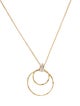 I. Reiss 14K Diamond Open Circle Pendant Necklace