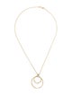 I. Reiss 14K Diamond Open Circle Pendant Necklace