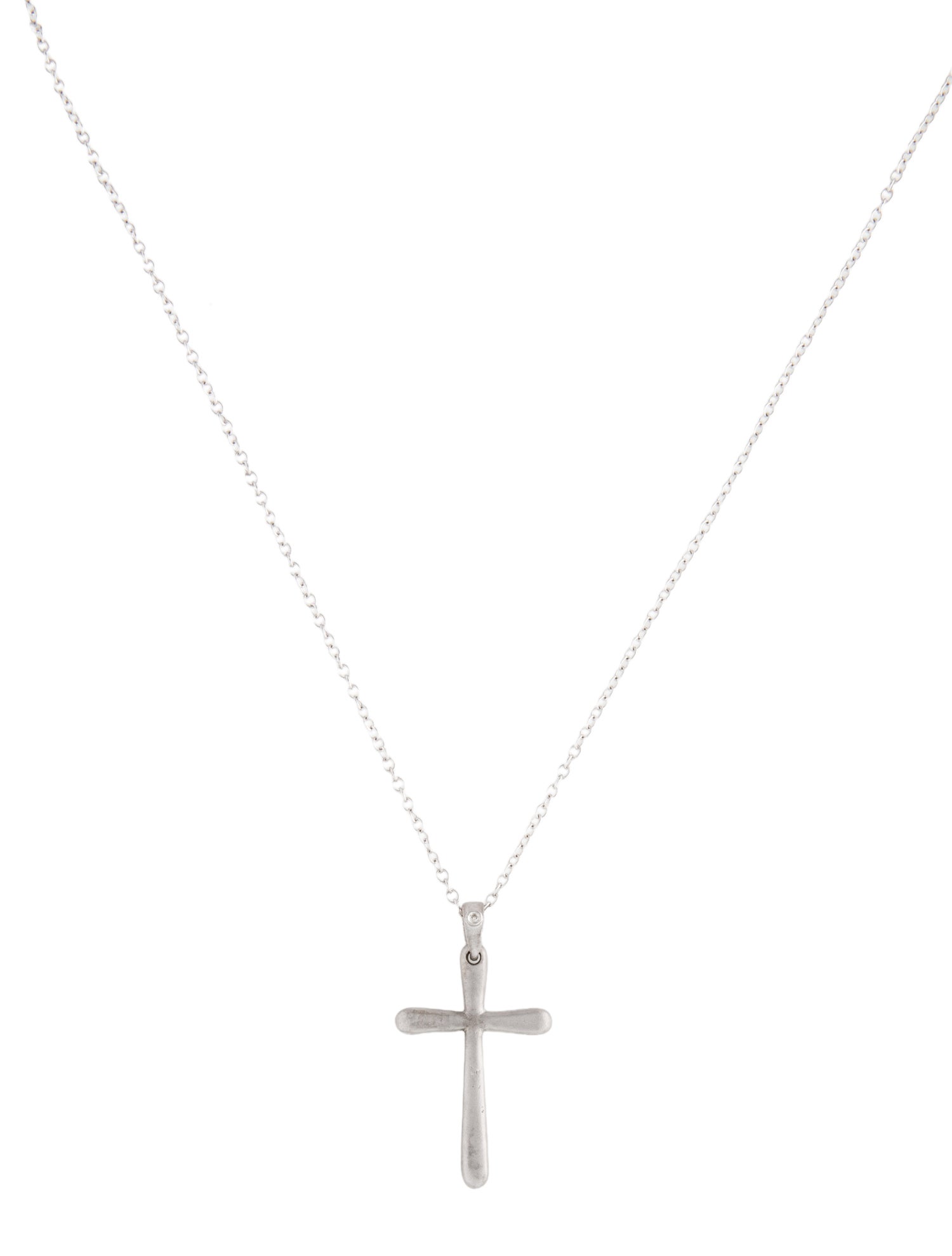 I. Reiss 14K Diamond Jerusalem Cross Pendant Necklace