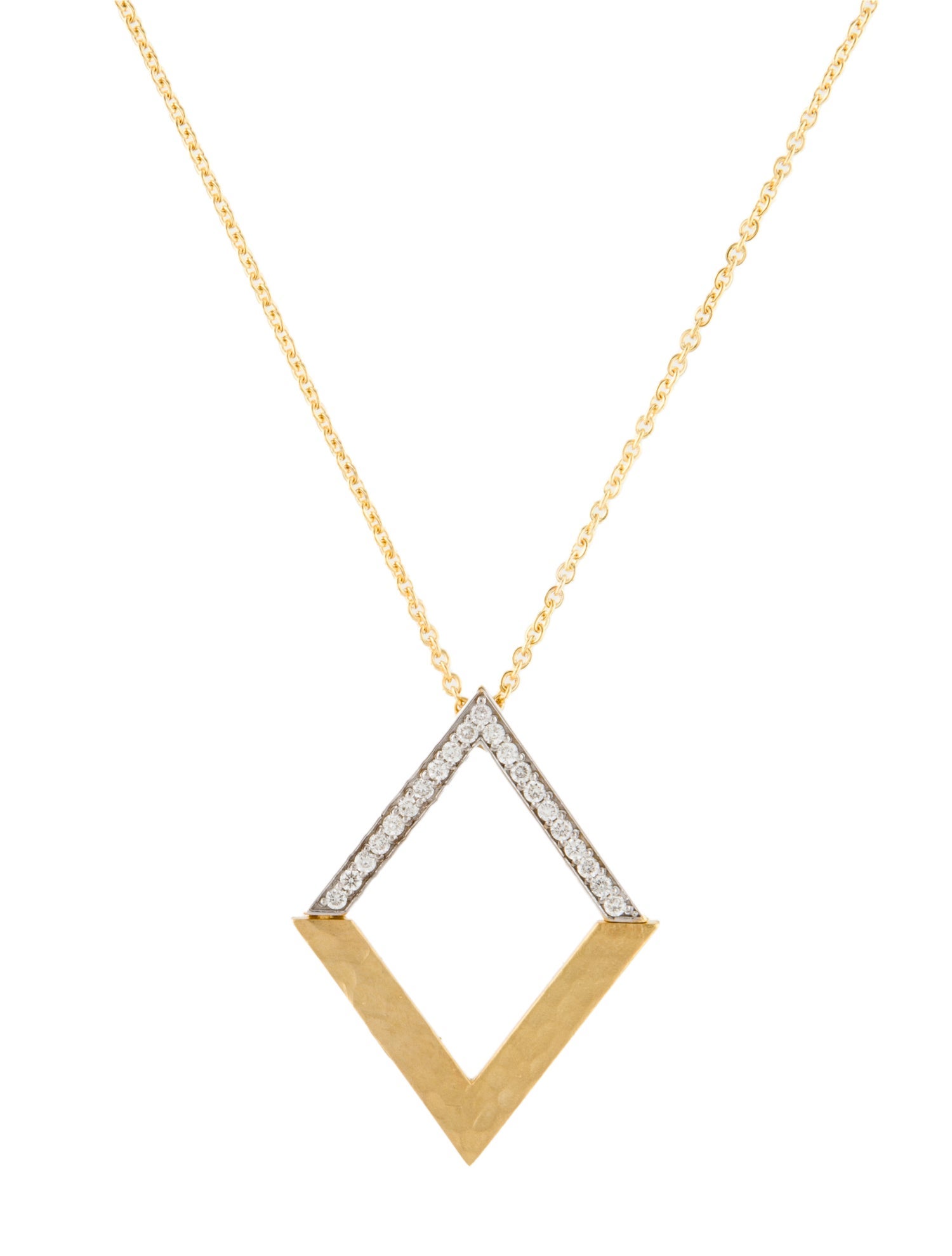 I. Reiss 14K Diamond Pendant Necklace