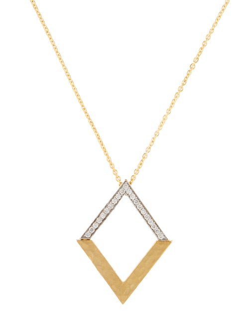 I. Reiss 14K Diamond Pendant Necklace