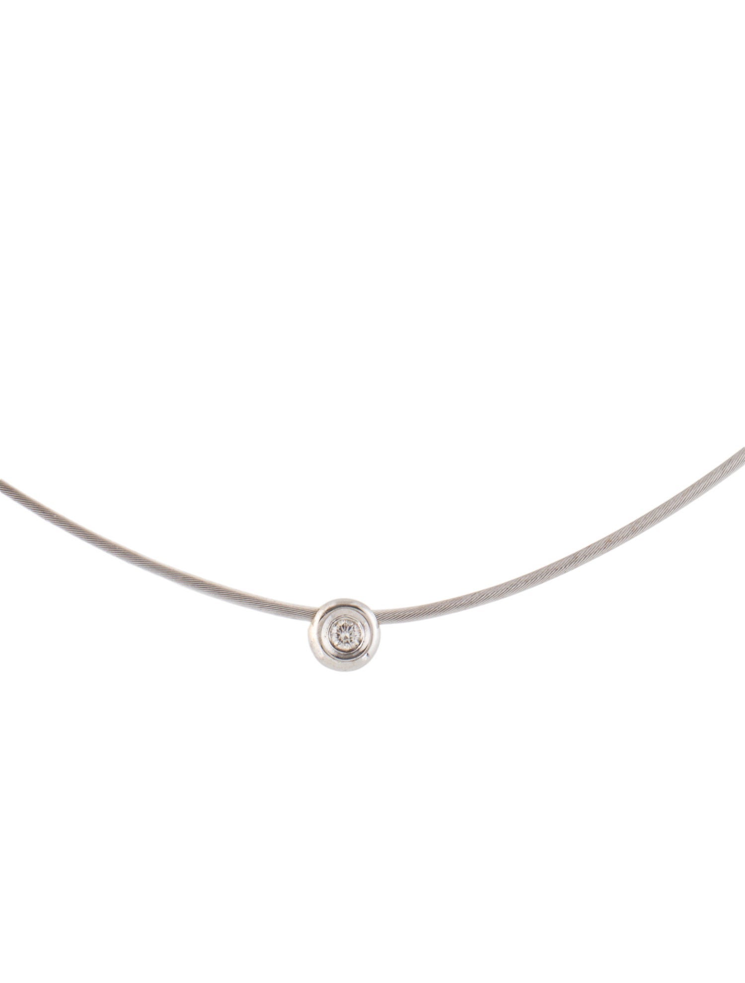 I. Reiss 14K Diamond Wire Necklace