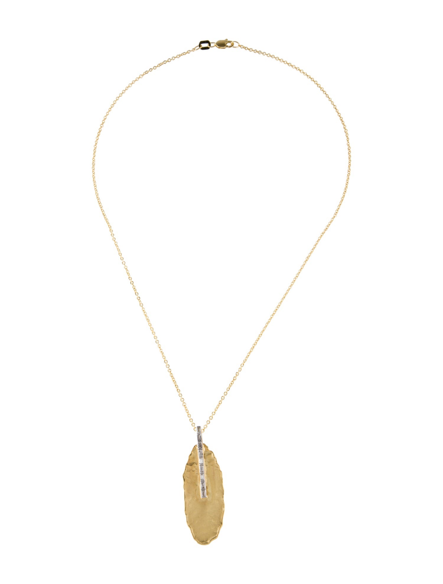 I. Reiss 14K Diamond Drop Pendant Necklace