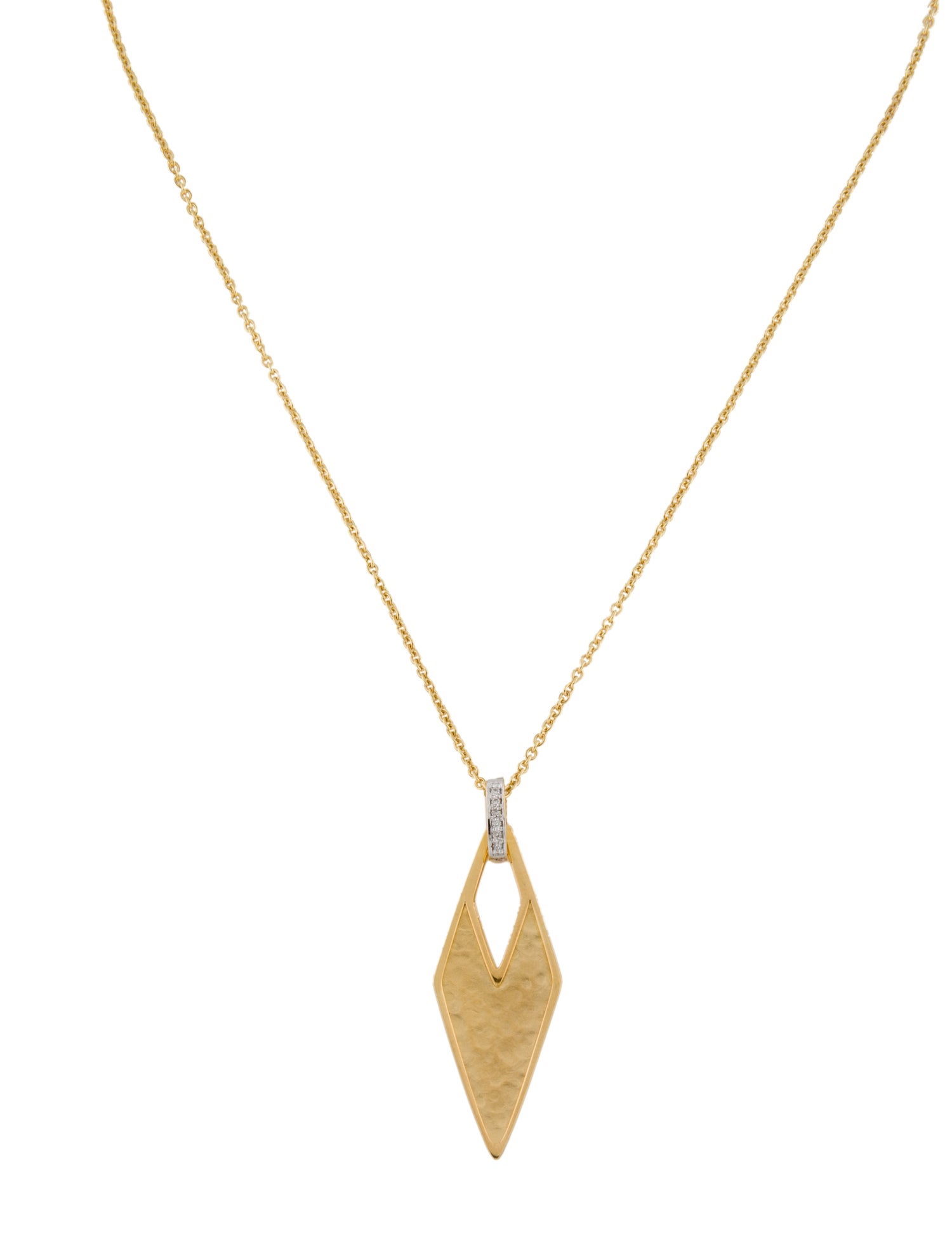 I. Reiss 14K Diamond Pendant Necklace