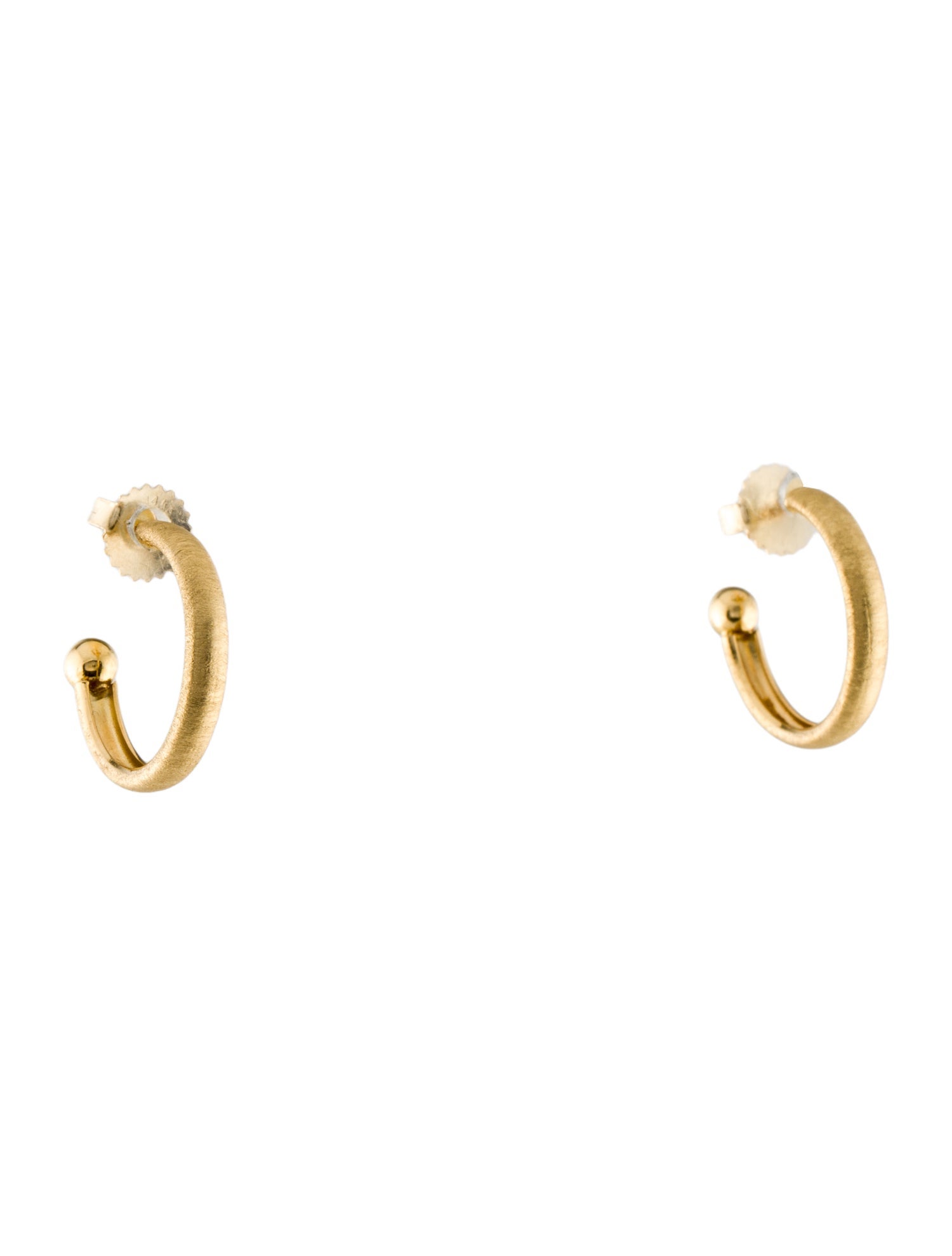 I. Reiss 14K Textured Hoop Earrings