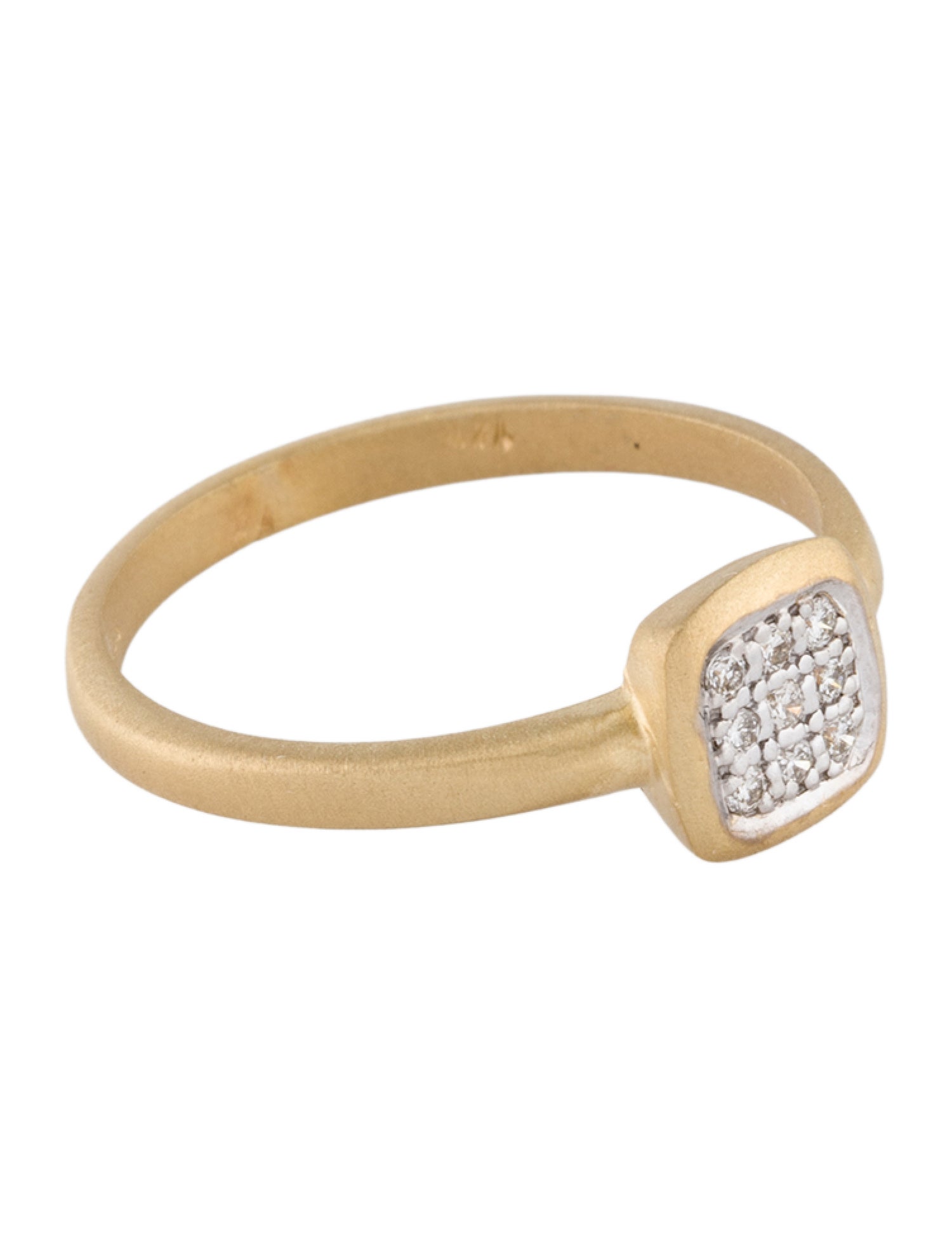 I. Reiss 14K Square Diamond Ring
