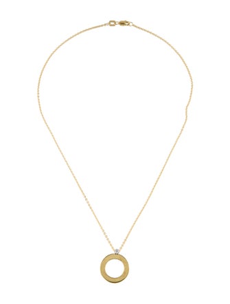 I. Reiss 14K Diamond Open Circle Pendant