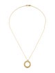 I. Reiss 14K Diamond Open Circle Pendant