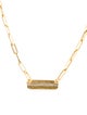 I. Reiss 14K Diamond Paperclip Station Necklace