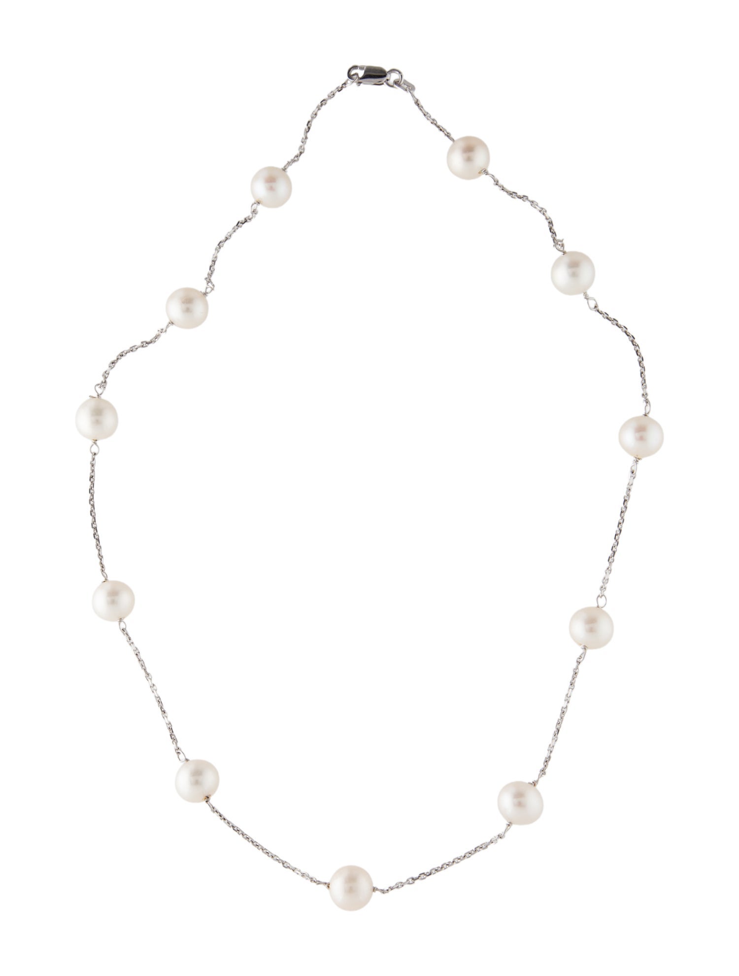 I. Reiss Pearl Station Necklace