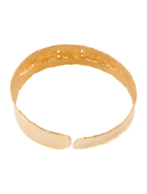 I. Reiss 14K Diamond Filigree Cuff