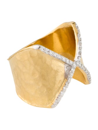 I. Reiss 14K Diamond Cocktail Ring