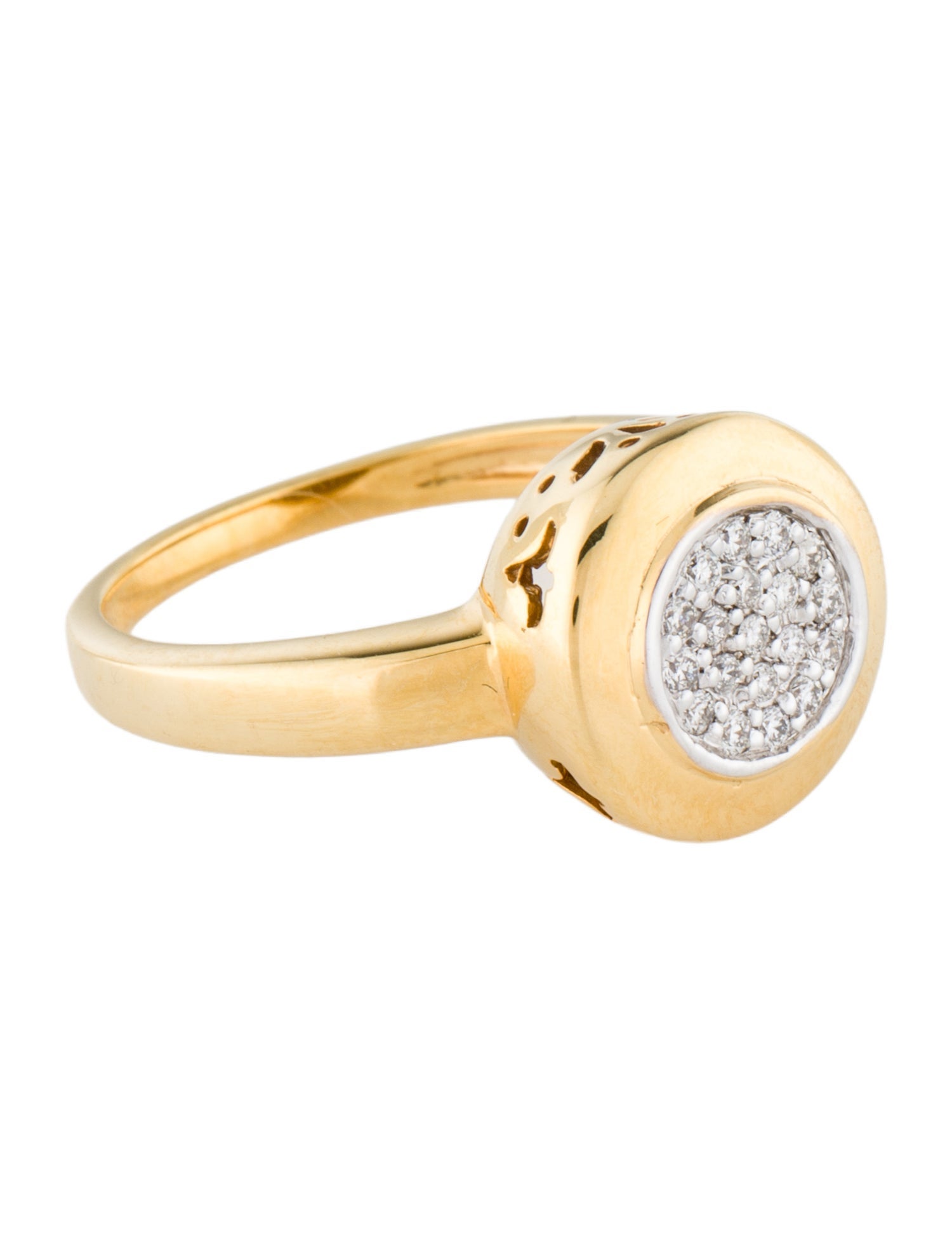 I. Reiss 14K Diamond Cocktail Ring