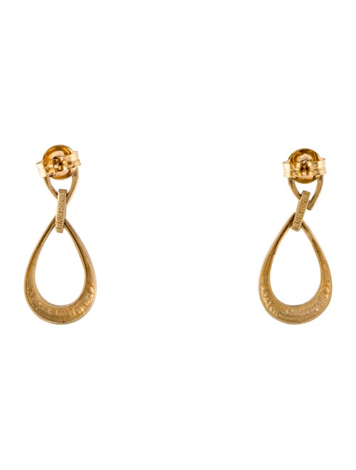 I. Reiss 14K Diamond Open Teardrop Earrings