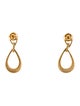 I. Reiss 14K Diamond Open Teardrop Earrings