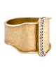 I. Reiss 14K Diamond Y Cuff Ring