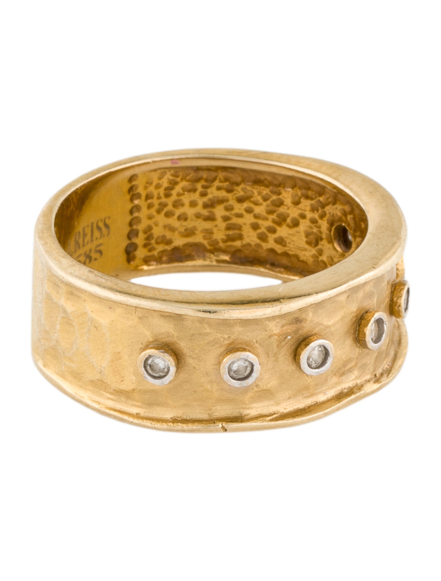 I. Reiss 14K Diamond Scalloped Band