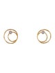 I. Reiss 14K Diamond Concentric Circle Earrings