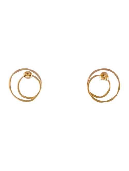 I. Reiss 14K Diamond Concentric Circle Earrings