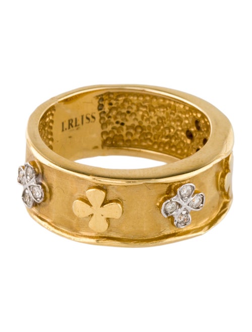 I. Reiss 14K Diamond Clover Ring