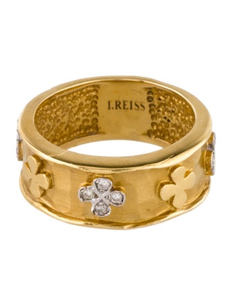 I. Reiss 14K Diamond Clover Ring