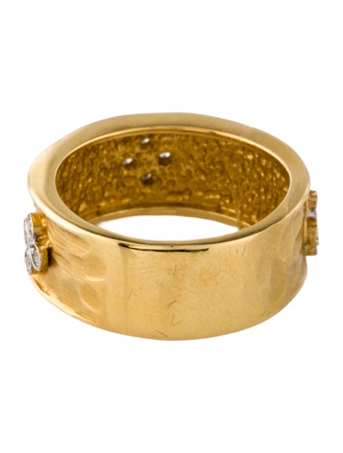 I. Reiss 14K Diamond Clover Ring