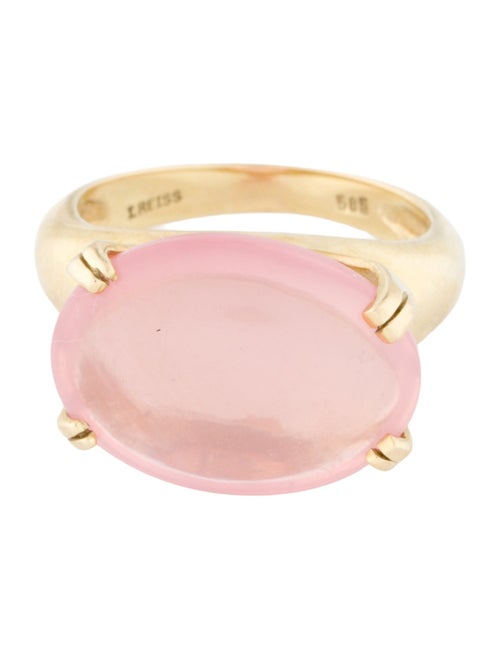 I. Reiss 14K Rose Quartz Cocktail Ring