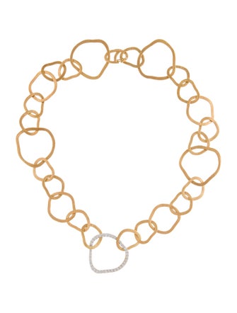 I. Reiss 14K Diamond Chain Link Necklace