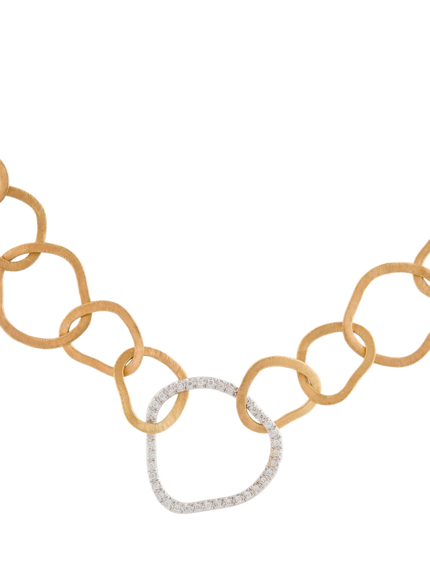I. Reiss 14K Diamond Chain Link Necklace