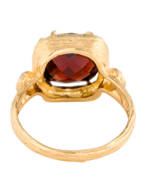 I. Reiss 14k Garnet & Diamond Cocktail Ring
