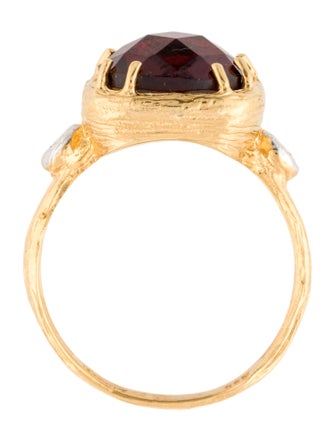 I. Reiss 14k Garnet & Diamond Cocktail Ring