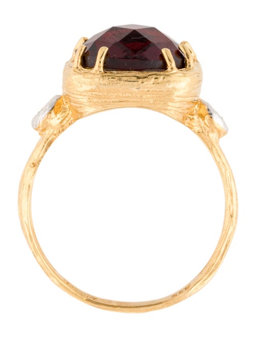 I. Reiss 14k Garnet & Diamond Cocktail Ring