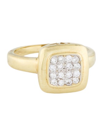 I. Reiss 14K Diamond Square Cocktail Ring